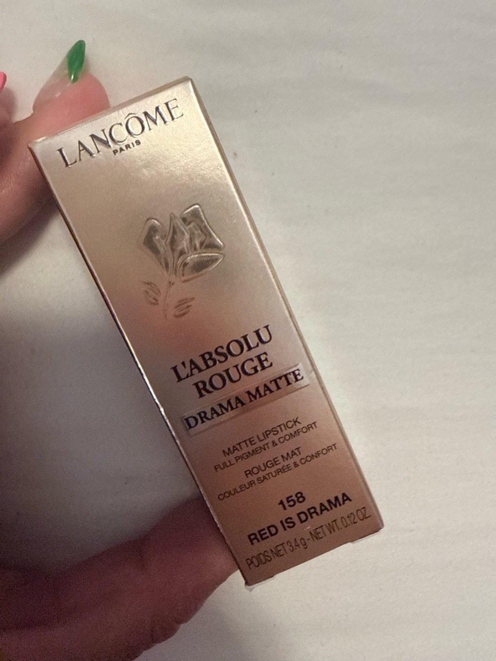 Lancôme L'Absolu Rouge Drama Matte Lipstick - Red Is Drama (158)